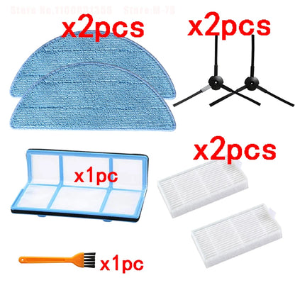 Side Brush Primary Dust Filter Mop Cloth Hepa Filter For ilife V5 V5s V3 V3s V5pro V50 V55 X5 V5s Pro Robot Vacuum Cleaner Parts
