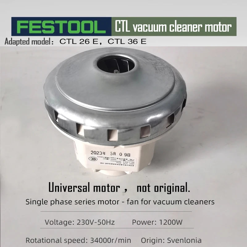 Festool  Vacuum Cleaner General Motor for Vacuum Cleaner  Accessory CTL 26/36 E Universal Power Tool Replacement Part