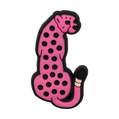 1/25pcs Leopard Print Shoe Charms for Hot Girl Women Shoe Decorations Pins Sandals Accessories Lipstick Heart Cherry Clog Buckle