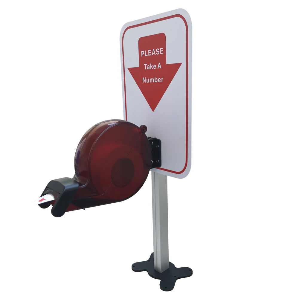 Ycall Colorful Turn O Matic Please Take A Number Ticket Dispenser Machine for Wall Desk Counter Queuing System