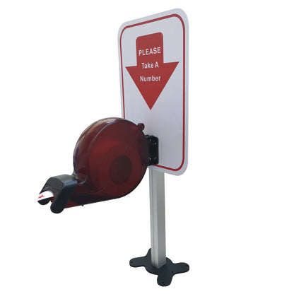 Ycall Colorful Turn O Matic Please Take A Number Ticket Dispenser Machine for Wall Desk Counter Queuing System