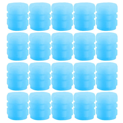 20Pcs Luminous Tire Valve Caps Car Fluorescent Tyre Valve Stem Caps Cover Night Glowing Bike Motorcycle Car Wheel Decoration