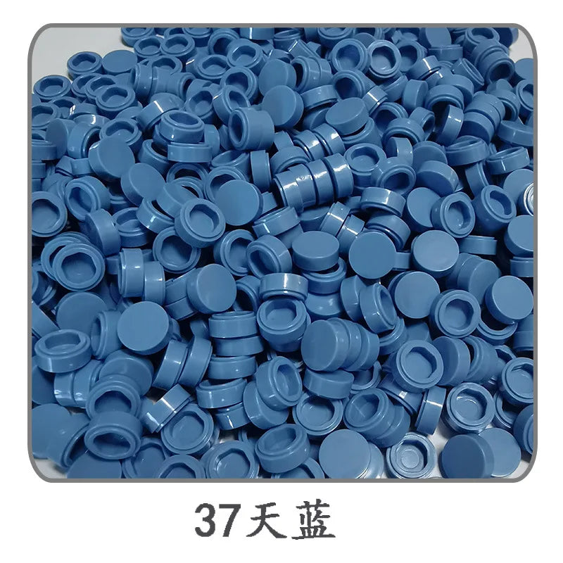 900pcs 52 Colors City Building Blocks Flat Tile 1x1 Round Bricks DIY Enlighten Blocks Parts 98138 Blocks for Children Boys Girls