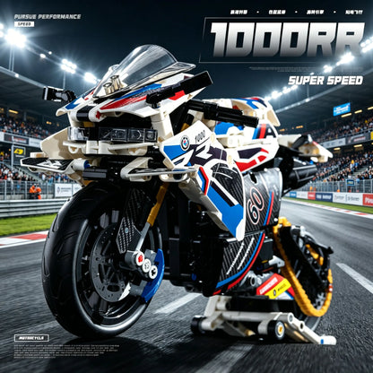 715PCS new 1:8 superbike 42130 building blocks M1000RR locomotive machinery group sports car model boy children's toy gift