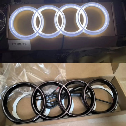 1pcsLED Car Dynamic Streamer Badge Light Front Grille Emblem for Audi Q7 Q8 S3 A1 A2 A3 A4 A5 A6 Q3 Q4 Q5 Q6 S5 S7 A7 Q