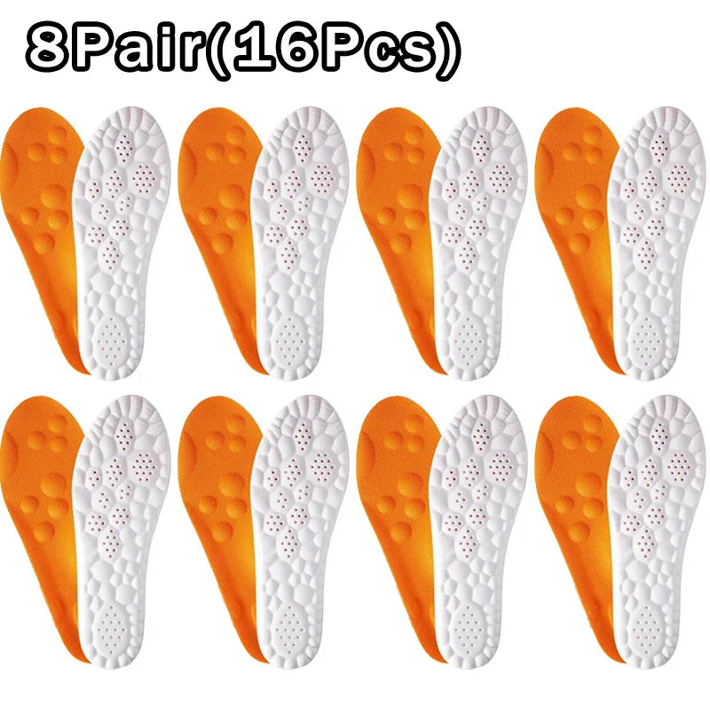 4D Cloud Cushion Insoles for Sneakers Arch Support Breathable Inserts Soft Comfort Pads for Plantar Fasciitis & All-Day Standing