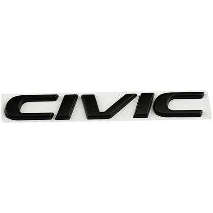 Metal 3D Car Stickers Side Fender Badge Rear Trunk Emblem Decal Styling for Honda CIVIC Logo 10th 11th 8th 2024 2023 Accessories