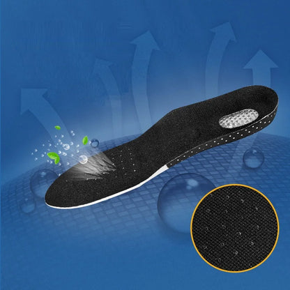 Cuttable Orthotic Insoles, Memory Foam Cushion Gel Insoles, Silicone Arch Support Inserts, Soft Running Insoles for Men & Women