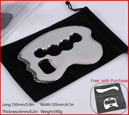 Stainless Steel Gua Sha Massage Tools Muscle Scraper Tool,Graston Tool Set for myofascial Release,Scar Tissue Massager for Back