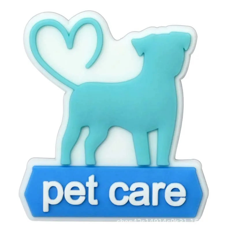 Pet hospital veterinarian Love dogs Shoes Charms DIY PVC Shoe bag Accessories Forenthusiasts Wristband Kids Party X-mas Gifts