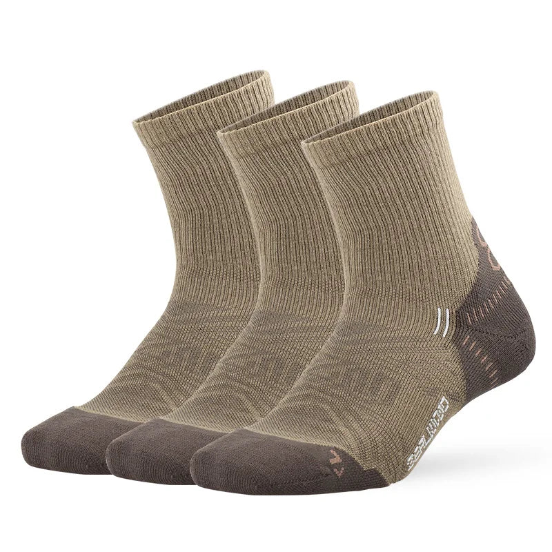 ZEALWOOD Running Cotton Socks Men's Women's Breathable Cushion No Show/Ankle/Crew Antibacterial Moisture Wicking Socks 3 Pairs