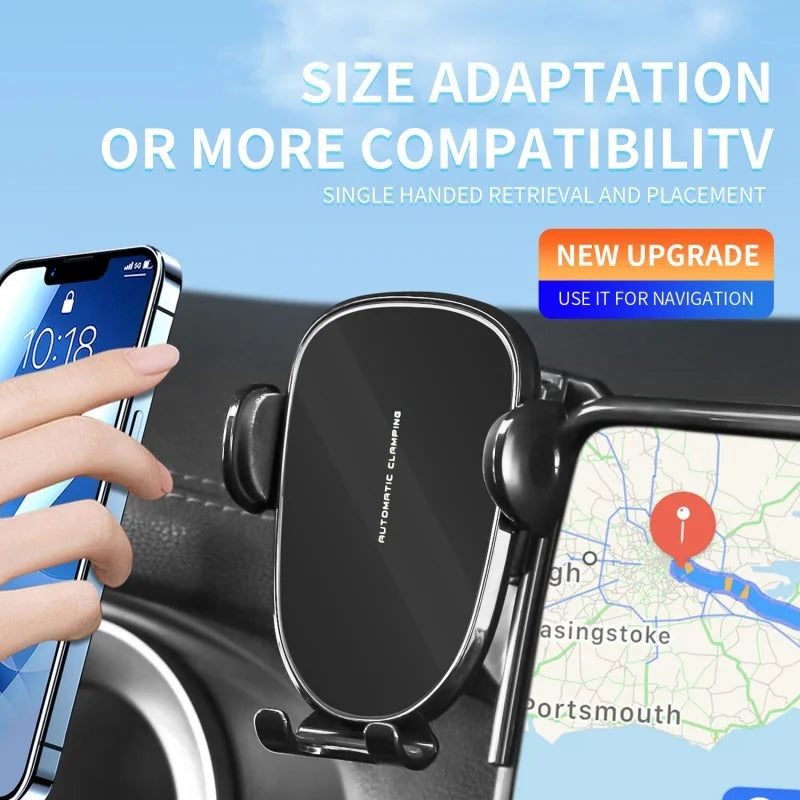 Car Phone Holder Screen Fixed Base For Hong Qi EH7 2024 Mobile Phone Support Car Mounts Wireless Charging Interior Accessories