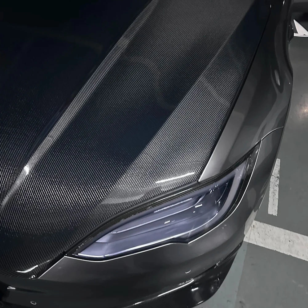 6D Carbon Fiber Black DIY Car Hood Bonnet Wrap Film Waterproof  Paint Protection Film Anti-Scratch Wrap Cover Tuning Accessories
