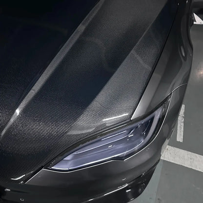 6D Carbon Fiber Black DIY Car Hood Bonnet Wrap Film Waterproof  Paint Protection Film Anti-Scratch Wrap Cover Tuning Accessories