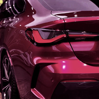 Car Sticker Ultra Gloss Ruby Purple Wrapping Film PET Decals Vehicle Body Self Adhesive Sticker Car Accessories Decoration