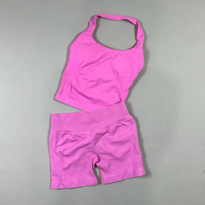 2 Pieces Sportswear Women Yoga Set Gym Clothes Sportswear Yoga Suits High Waist Scrunch Fitness Tracksuits  Pilates Set