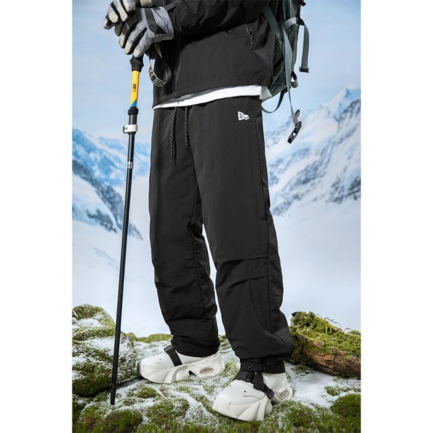Thickened down Cotton Trousers for Men Winter Outdoor Snow Skiing Windproof Waterproof Warm Straight Leg Pants Youth Casual