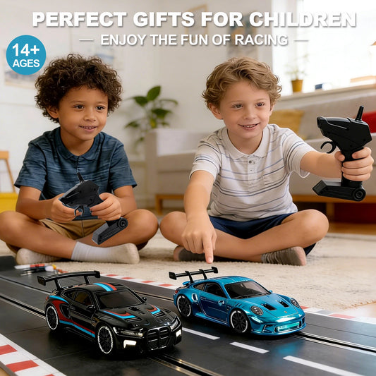 1/64 High Speed Drift RC Car with Light 2.4G 4WD Remote Control Car Mini Racing Model Cars Desktop Full Proportion Cars Gifts
