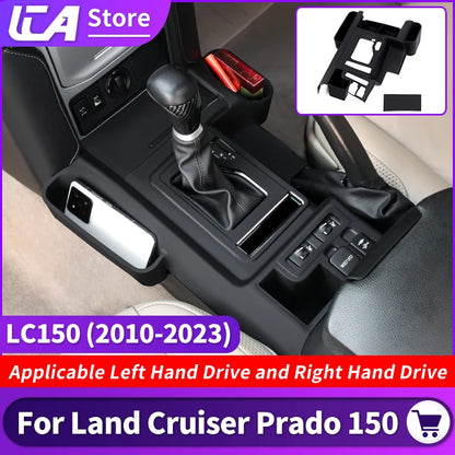Central Console Silicone Protective Cover For Toyota Prado 150 LC150 2010-2023 Interior car Accessories Decoration Black 1pcs