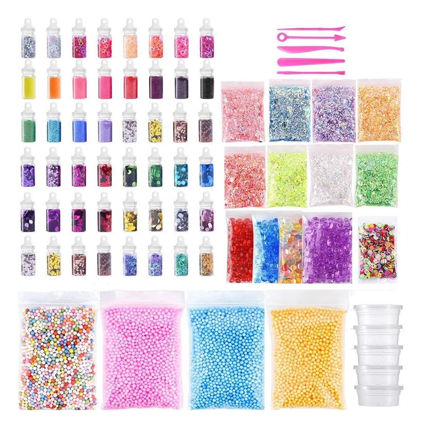 Slime Toy Kit Party Favors Non Sticky Polymer Present Stress Relief Play Soft Clay DIY for Learning Girls Children Kitchen Kids