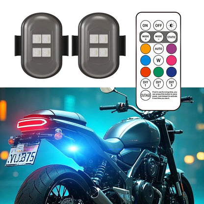 RGB Led Car Strobe Lights Motorcycle LED Flash Position Wireless Light Aircraft Airplane Helicopter Warning Lights Accessories