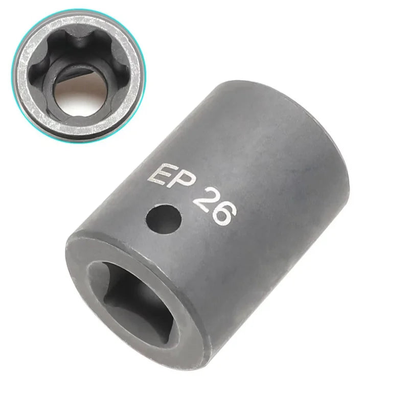 External Torx Plus Socket Set 5 and 6 Point Socket EP4, EP5 - EP32 1/2'' 3/8'' 1/4''  for Tesla Battery Pack Screw Removal Tool