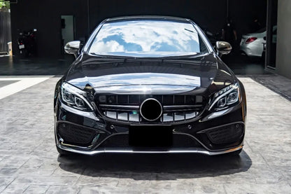 XVIP GTR Style Front Racing Grille For Mercedes Benz C-Class W205 2015-2018 C180 C200 C300 Chrome Diamonds Style Bumper Grilles