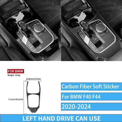 Real Carbon Fiber Car Accessories Black Trim Cover Soft Sticker For BMW 1/2 Series F40 F44 2020 2021 2022 2023 2024