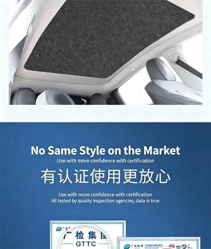 Car Sunroof Insulation Roof Visor For Volkswagen VW Tiguan 5N 2010~2017 16 Anti-UV Electrostatic Adsorption Sky Curtain Sunshade