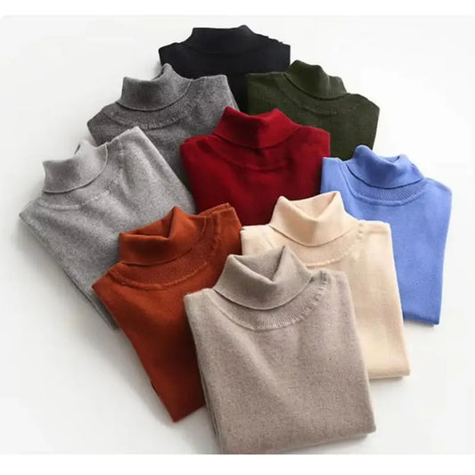 Cashmere turtleneck men sweater clothes for 2024 autumn winter jersey hombre pull homme hiver pullover men high neck sweaters