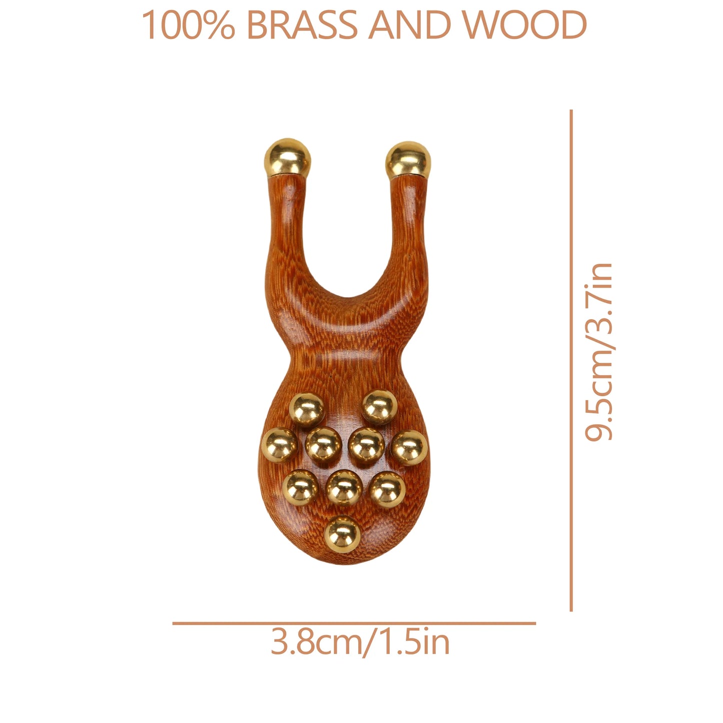 Radiant Skin Savior Lymphatic Detox Face Massager Fades Wrinkles Firms Jawline and Eyes Natural Copper Wood Beauty Tool