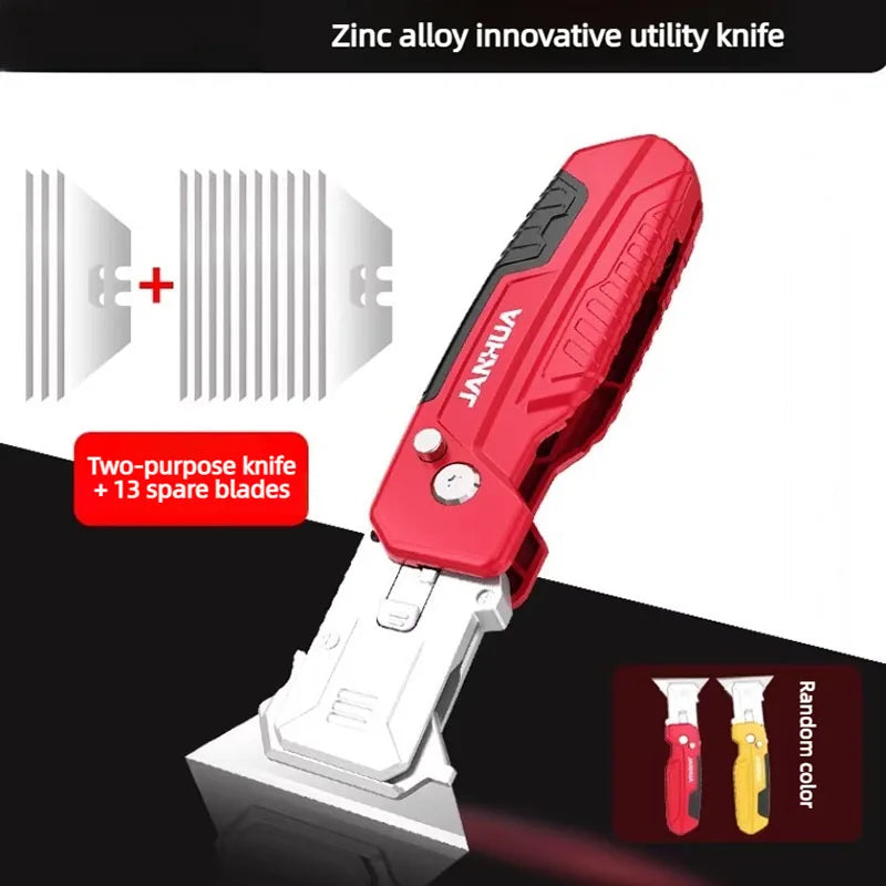 2in 1 deformity fold Utility knife Glue removal scraper Seam decoration Hand Tools Cleaning the glue removal blade