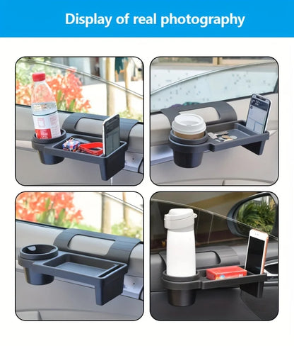 Car Organizer Box With Cup Holder Drink Holder Side Door Window Phone Slot Hanging Storage Rack For Vehicle Interior Accessories