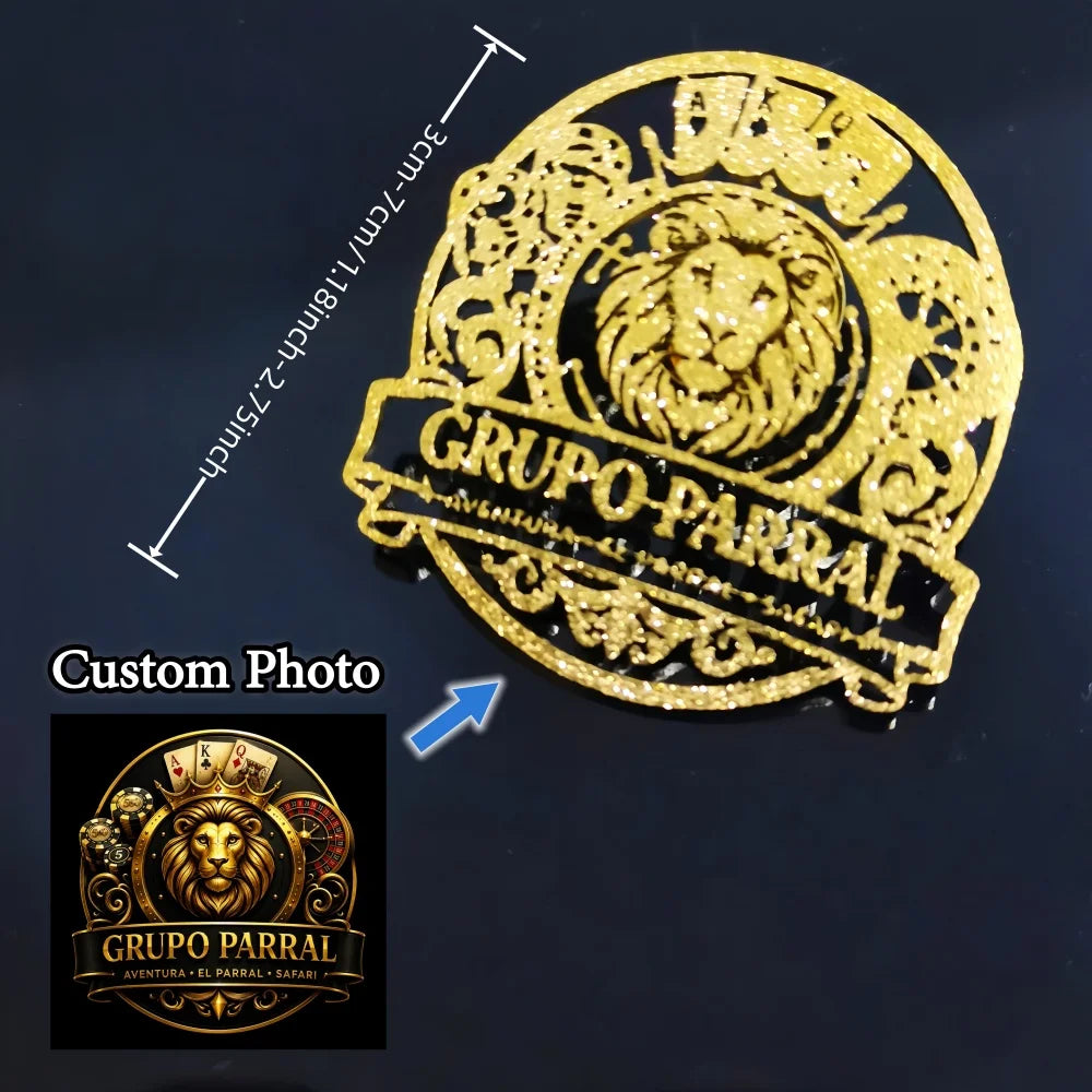 Custom Any Design/Logo/Text Brooch Laser Cutting Stainless Steel Pin Personalized Name Badge For Men Women Jewelry Gift