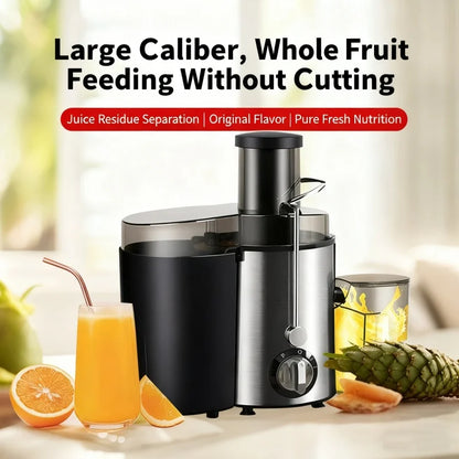 BPA-free Juicer Machine 800W Centrifugal Stainless Steel Juicer Extractor with Wide Mouth 3” Feed Chute for Fruit Vegetable