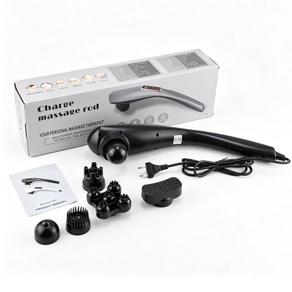 12 Modes Handheld Massage Hammer Stick 3600 RPM Deep Tissue Body Massager For Home Office Travel Muscle Pain Relief