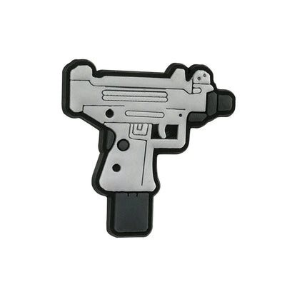 1/30pcs Trends Hood Gun Shoe Charms for Men Boys Shoe Accessories Pins Fashion HipHop Singer Game Controller Dollar Clogs Buckle