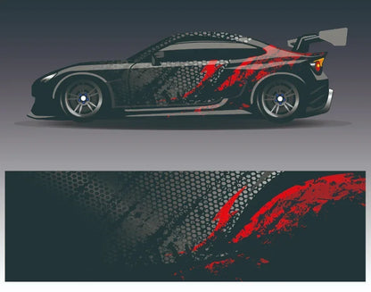 Black Car Sticker for Universal Car Sticker for Univers Vinyl Stripe on Left and Right Side Graphics Sticker Car Body Decoration