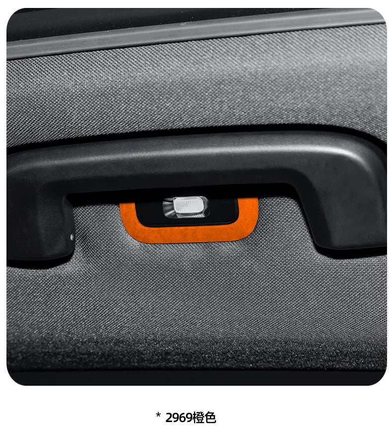 For ZEEKR 7X 2025 Super Suede Interior Accessory, Car Central Control Sliding Cover Panel Steering Wheel Decal Air Outlet Trim