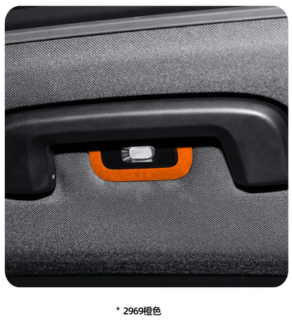 For ZEEKR 7X 2025 Super Suede Interior Accessory, Car Central Control Sliding Cover Panel Steering Wheel Decal Air Outlet Trim