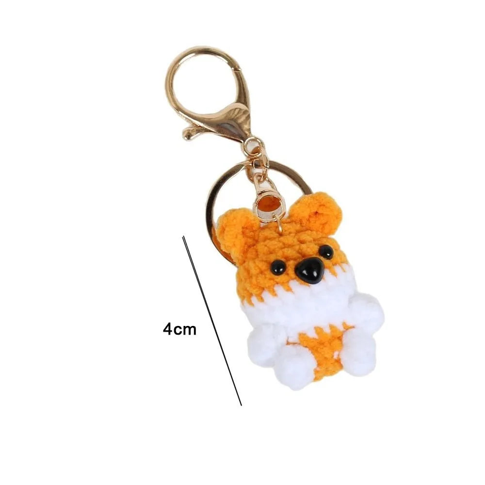 High Quality Cute Handmade Twisty Stick Little Cat Pendant Keychain Plush DIY Material Package Gifts Twist Bar Kitten Doll Toy