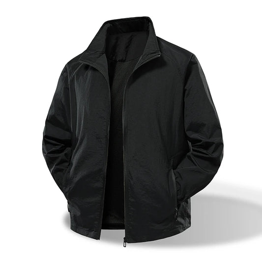 Spring and Autumn new workwear jacket men's elastic waterproof outdoor assault jacket stand collar jacket nylon windbreaker high