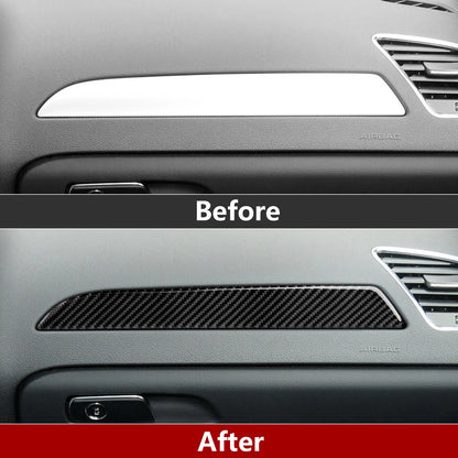 Car Center Console Gear Shift Panel Set, For Audi A4 S4 RS4 A5 S5 RS5 (2007-2016) Carbon Fiber Interior Sticker Trim Accessories