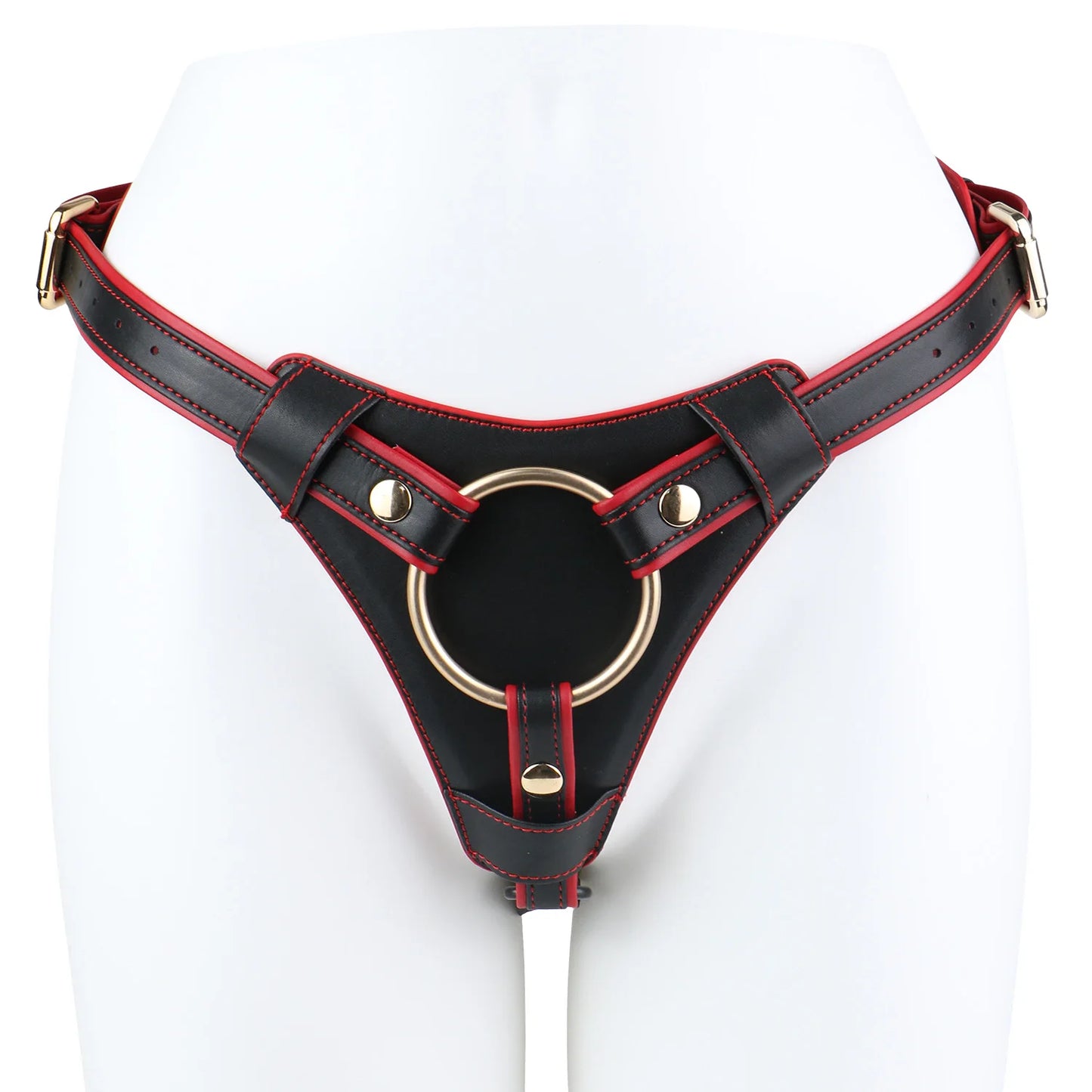 ANOSX Body Harness Belt For Strap On Dildo Restraint Gothic Clothing ﻿Leather Briefs Auxiliary Chastity Belt Sucking Penis Belt