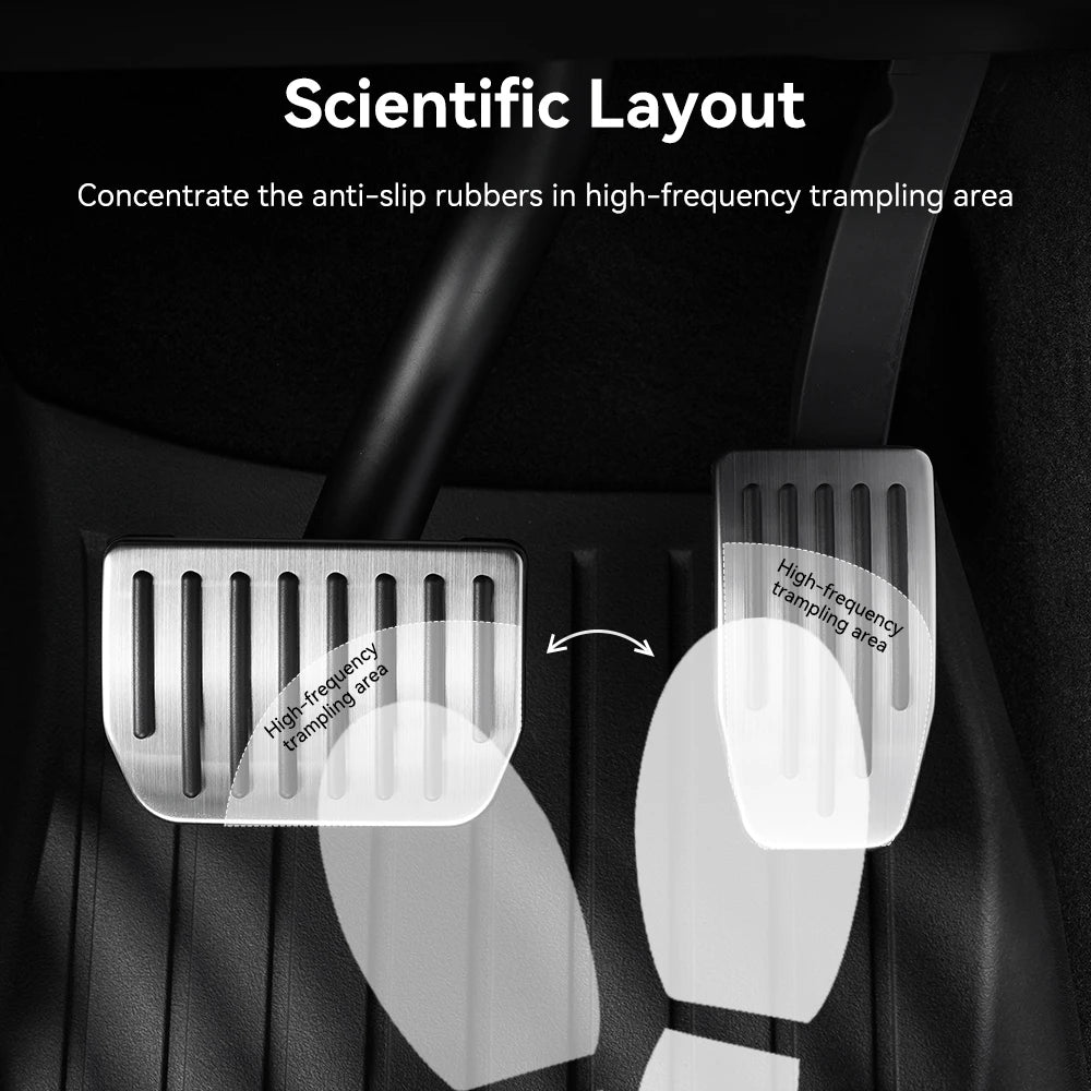 YZ For Tesla Model 3 Y/YL Highland Juniper 2019-2026 Foot Pedals Cover Accessories Snap-fit Car Alloy Accelerator Brake Pedal