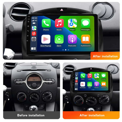 MEKEDE Android Screen Car Radio Multimedia Player For MAZDA 2 Mazda2 2007 -2014 Carplay WIFI Autoradio Intelligent Car System