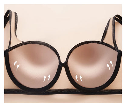CINOON Sexy French Women's underwear Set Push-up Bra And Panty Sets Comfort Brassiere Adjustable Straps Gathered Lingerie Set