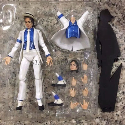 New Figure Michael Jackson Action Figure 14cm PVC Collection Decoration Smooth Criminal Movable Figma Anime Jackson Model Toys