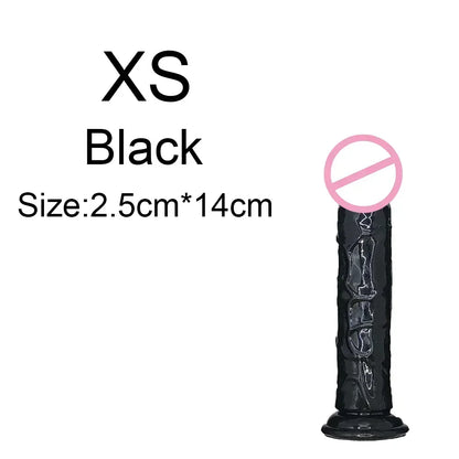 Realistic Anal Butt Plug Soft Jelly Dildo Suction Cup G Spot Anal Vaginal Masturbators Penis Dick Adult Sex Toys For Women Men