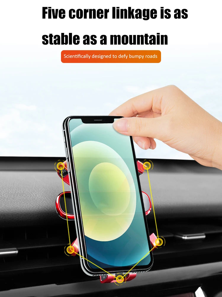 Car Phone Holder For Toyota Alphard 2015 - 2023 ANH30 Styling Bracket GPS Stand Rotatable Support Mobile Accessories